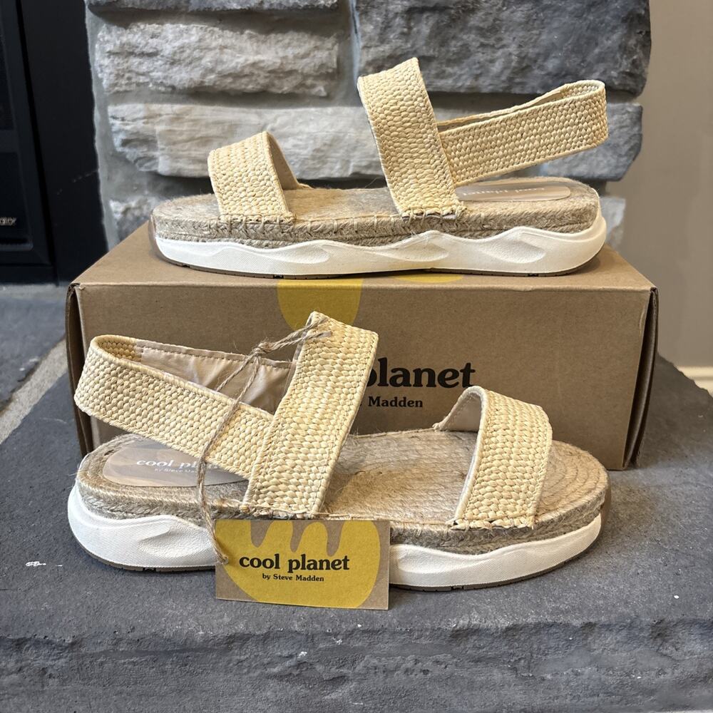 New Cool Planet By Steve Madden Sirrius Espadrilles Women’s 8.5 Slip On Sandals